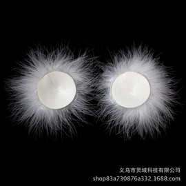 情趣用品SM成人玩具性感挑逗羽毛乳贴文胸圆型隐形硅胶胸贴血滴子