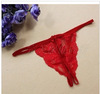 Open -stall thong Women's underwear seductive crotch Performance underwear lace transparent large size T pants one piece