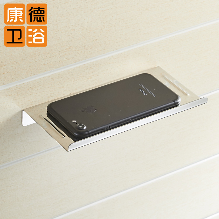 Fábrica de baño de una sola capa de acero inoxidable estante de almacenamiento de acero inoxidable 304 baño teléfono móvil titular de papel higiénico