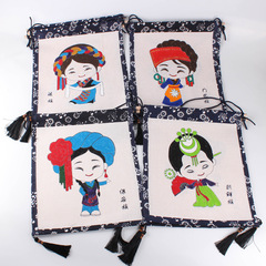 Chinese-style graffiti paint children's DIY material pack, 56 ethnic cartoon intelligence colorful painting DIY craft kit