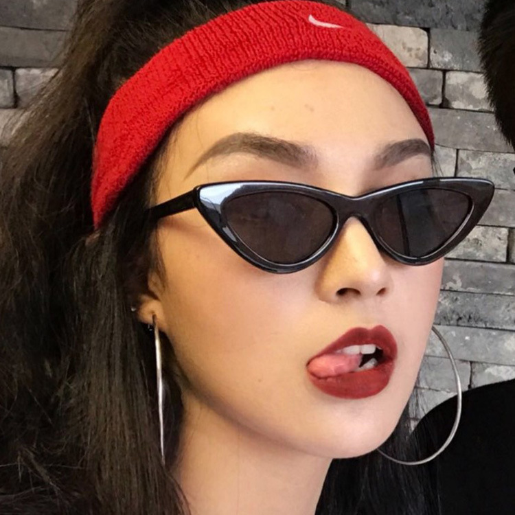 Triangle Sunglasses Cat's Eye Internet Celebrity Same Style Sunglasses Retro Trendy 2020 New Avant-garde Personalized European and American Sunglasses