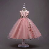 Наряд маленькой принцессы, вечернее платье, свадебное платье, подходит для подростков, из фатина, детская одежда, оптовые продажи