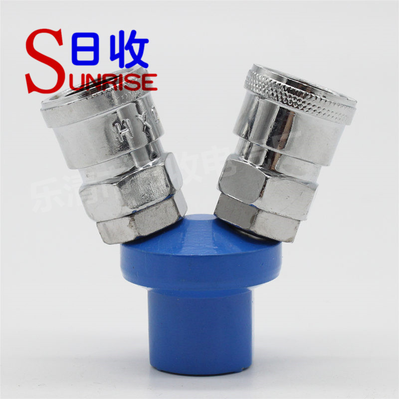 圆三通圆二通C式快速接头快插气动SMYSMV自锁接头气动元件