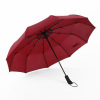 Fully Umbrella 10 Fracture Umbrella Men's Business Umbrella can set up a three -fold off -closed umbrella sunscreen business umbrella