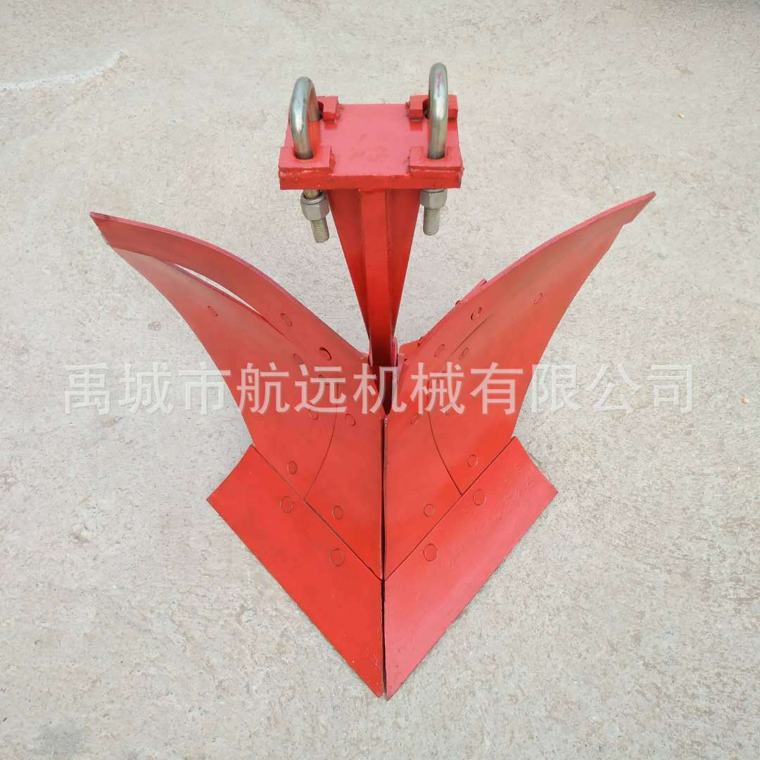 种树用的开沟犁头 60-100马力拖拉机带的加固型双面拱沟犁铧批发
