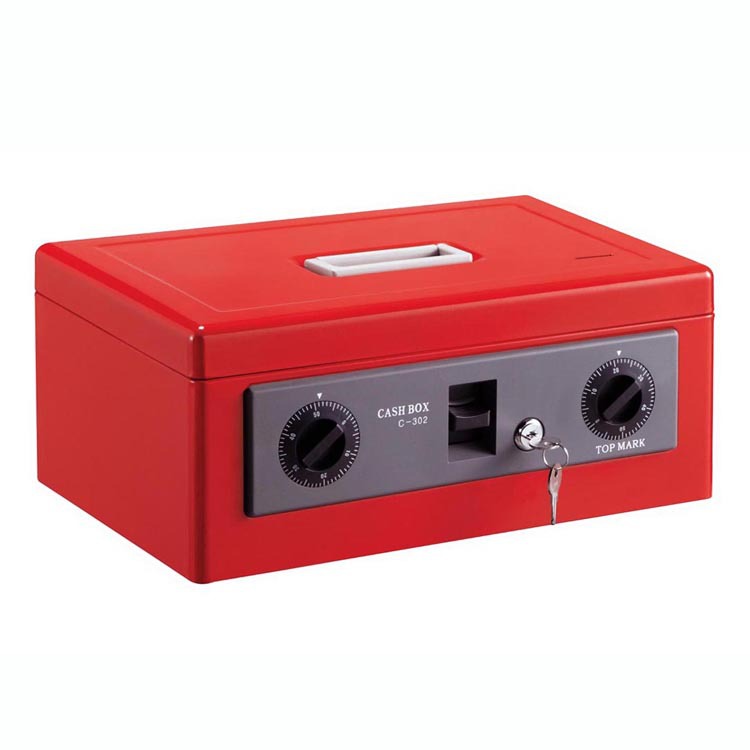 孩子礼物portable cash box 便携小保险箱暂存储物密码钱箱