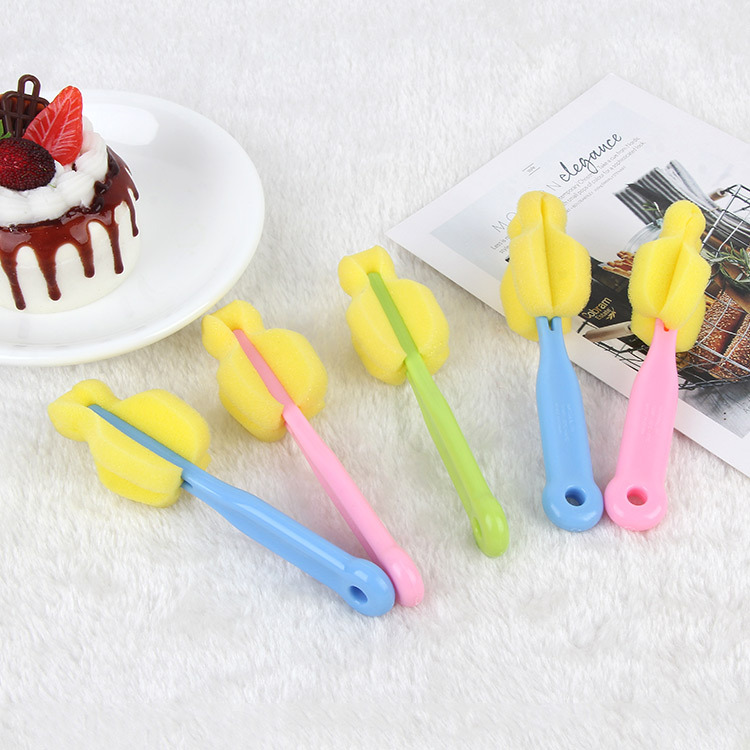 厂家直供海绵奶嘴刷 奶瓶刷 奶嘴清洁刷杯刷  家用清洁用具批发