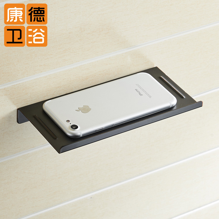 Fábrica de baño de una sola capa de acero inoxidable estante de almacenamiento de acero inoxidable 304 baño teléfono móvil titular de papel higiénico