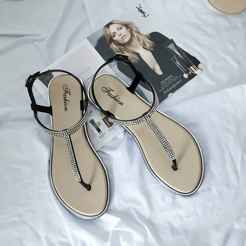 2017 New Summer Flip-Flop Flip-Flop Sandals Girls' Shoes Students' Matching Skirts Fairy Style