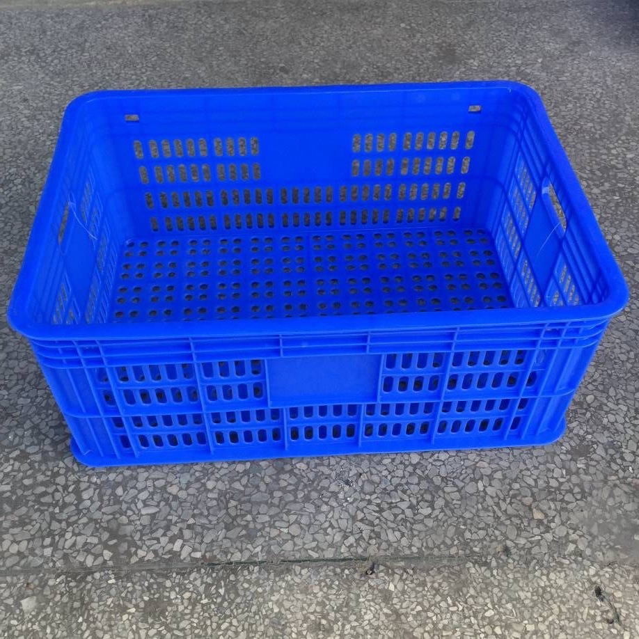 工厂批发 加厚物流运输蔬菜胶框HDPE塑料水果筐  镂空周转箩