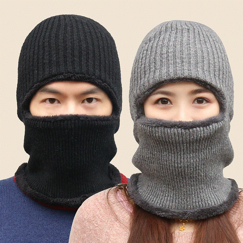 Cycling Warm Mask Outdoor Cold-proof Scarf Ski Face Protection Fleece Headgear Winter Knitted Wool Hat Cycling Warm Mask Outdoor Cold-proof Scarf Ski Face Protection Fleece Headgear Winter Knitted Wool Hat