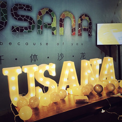 English light wedding decoration window letter light LED digital light decorative light props confession proposal birthday party