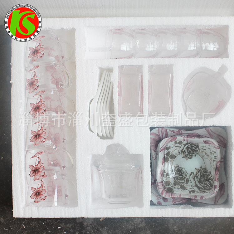 厂家供应碗具EPS泡沫杯具用泡沫包装 手工免模保丽龙抗压泡沫包装