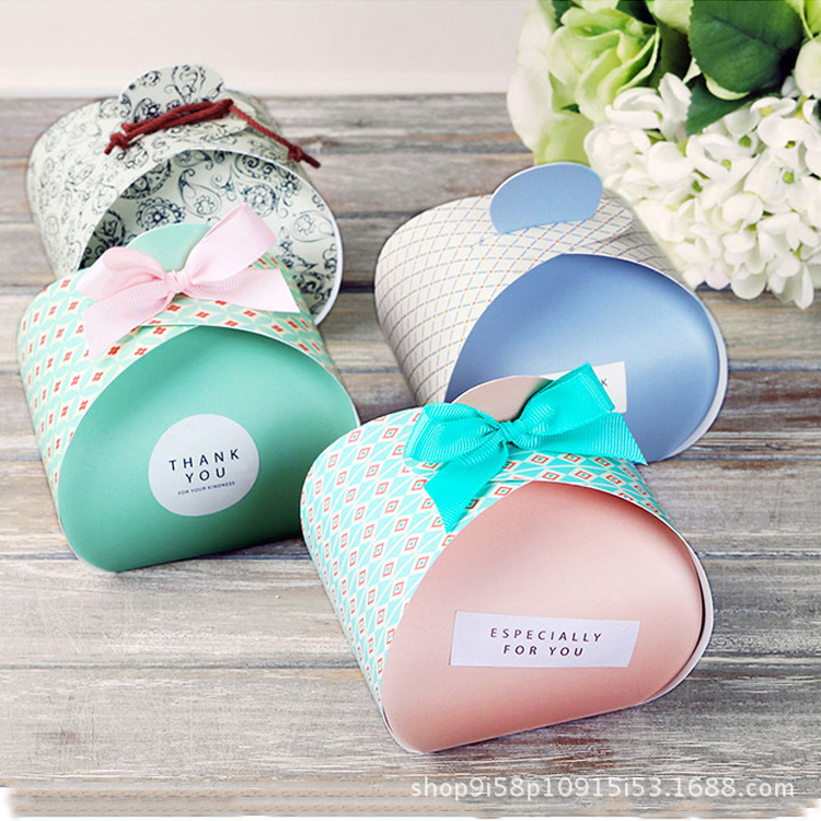 韩式精美婚礼满月喜糖包装礼品纸盒免费设计LOGO批发创意包装盒