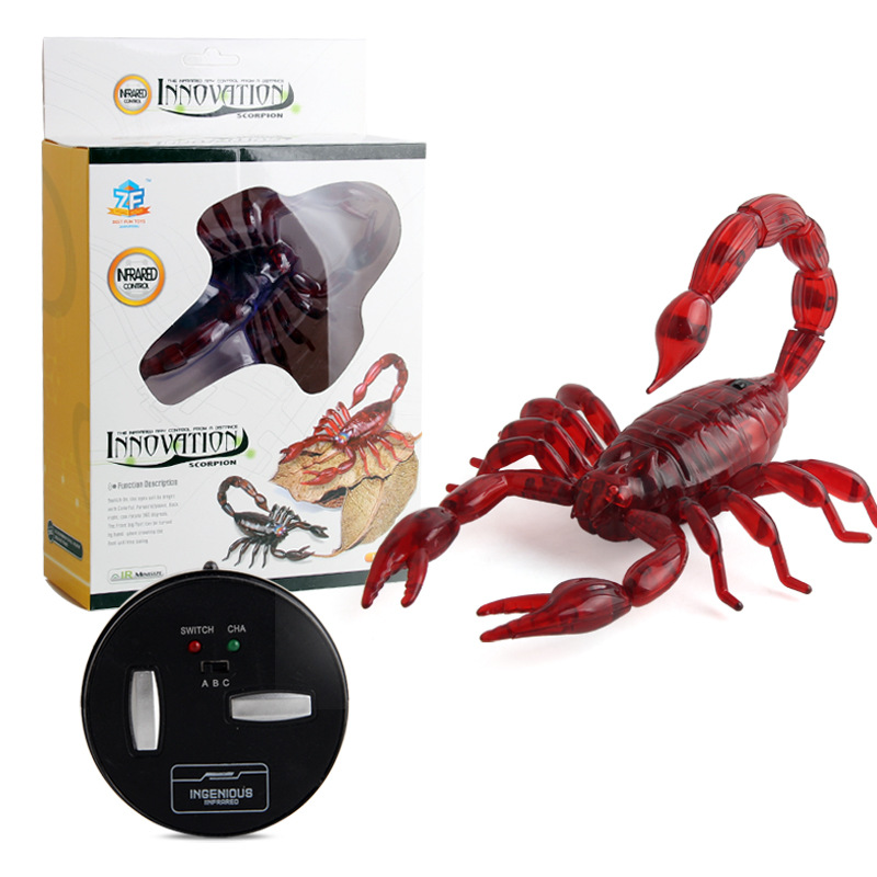 Transfronterizo DE LOS NIÑOS eléctrico inalámbrico de control remoto de simulación ciempiés escorpión escarabajo araña parodia animal modelo de juguete