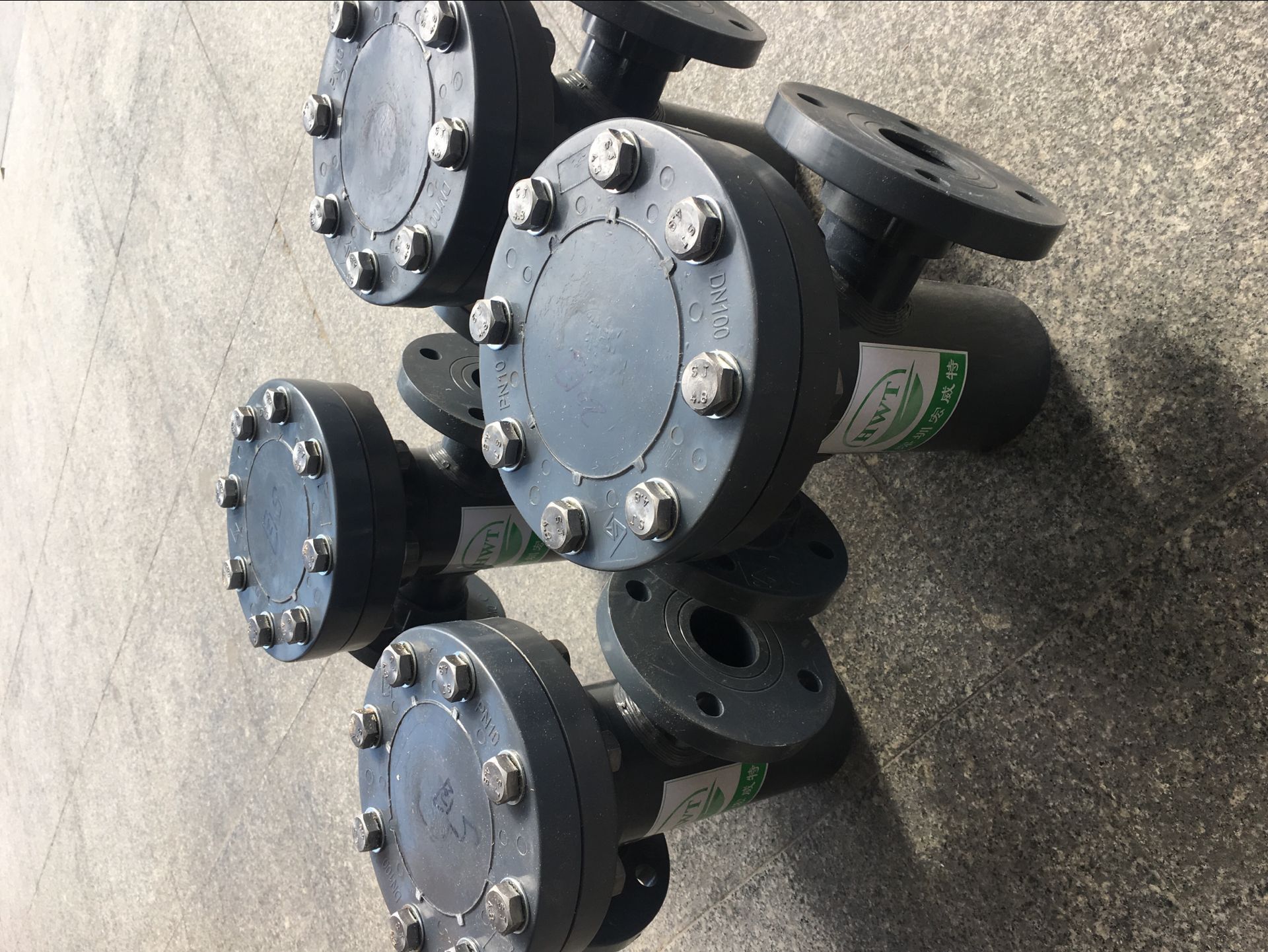 PVC篮式塑胶过滤器广东深圳生产厂家，T型管道篮式过滤器