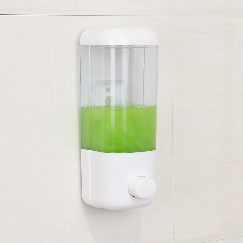 Dispensador de jabón manual montado en la pared 500ml Hotel baño teléfono móvil dispensador de jabón botella desinfectante transparente venta al por mayor