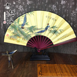 厂家现货批发8寸绢扇中国风折扇古风工艺扇子广告扇景区热卖