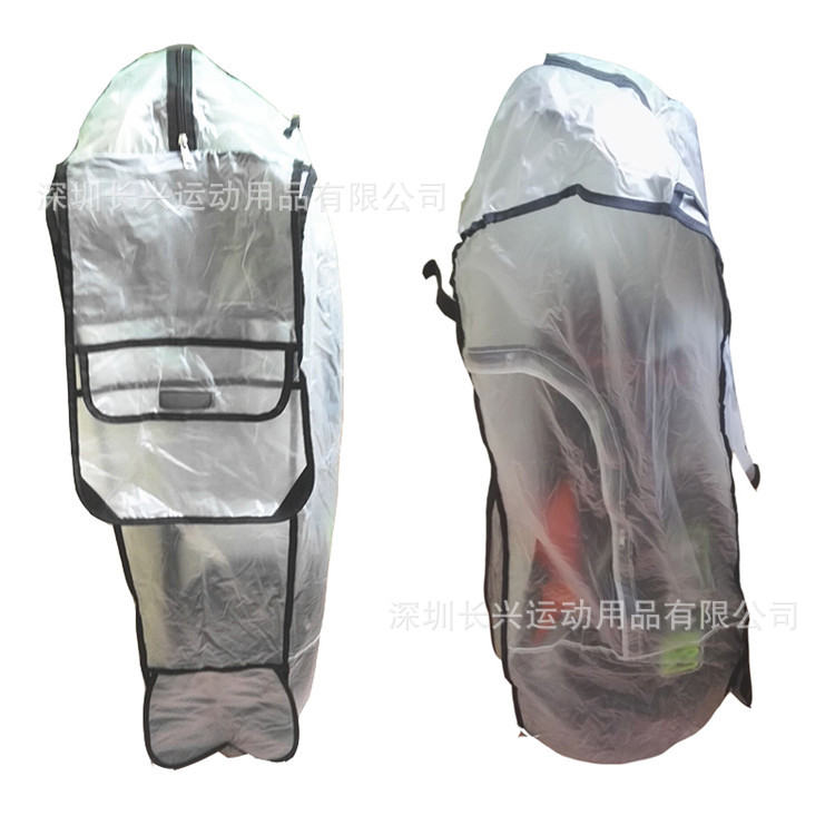 Bolsa de golf directa de fábrica cubierta de lluvia PVC transparente impermeable bolsa de bola cubierta de lluvia suministros de campo de golf