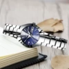 Silver with blue face 6#