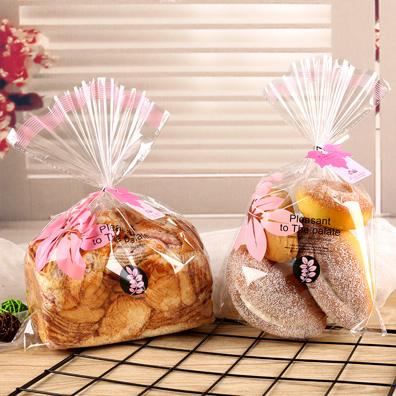 批发扎口透明袋 烘焙吐司包装袋 450克切片面包袋食品包装袋