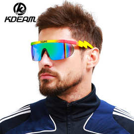 KDEAM新款欧美大框太阳镜 明星同款防风眼镜 户外运动墨镜 KD3596