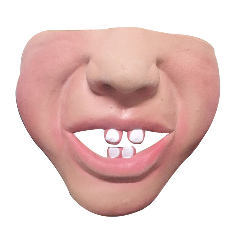 Halloween bar fiesta suministros mascarada máscara de rendimiento látex media cara máscara rendimiento divertido látex carretera