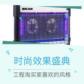 餐厅酒店会所灭蚊蝇卫生工程不锈钢LED699式双吸灭蚊灯灭蝇器