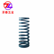 浅蓝色五金矩形螺旋压缩弹簧 日本模宝塑胶模具压缩弹簧标准件