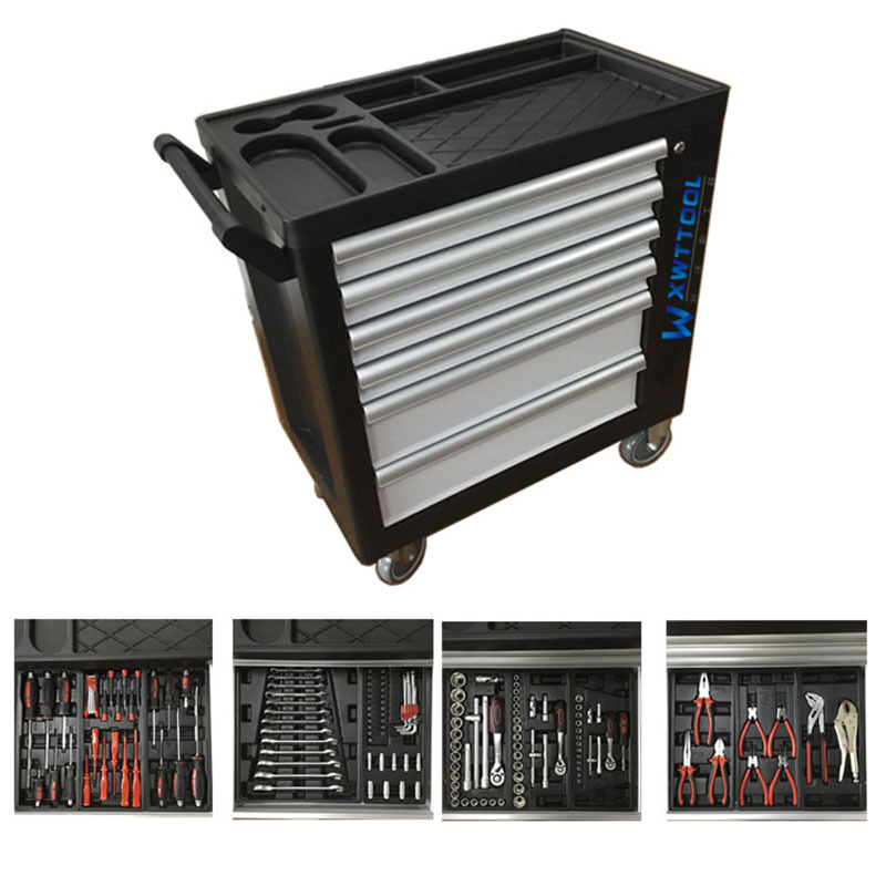 多功能五金工具车维修移动手推车汽修6层抽屉柜型工具车