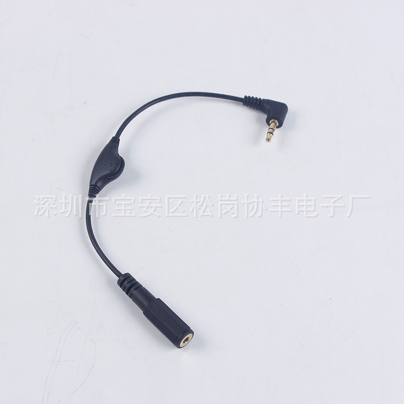厂家批发 DC3.5立体声耳机线 编织音频线 松岗协丰音频线音响