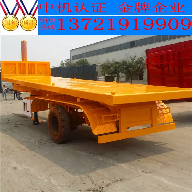 集装箱平板自卸半挂车样式