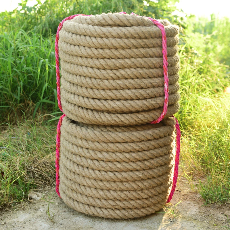 Фабричная верёвка из конопли оптом для DIY, толстая и тонкая связка, жёлтая верёвка для кошачьей когтеточки/системы для лазанья, освещающая верёвка, речной шнур, большой рулон