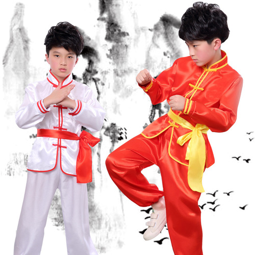 Children's martial arts training performance clothing children's group Chinese kung fu training clothing kindergarten dance performance clothing