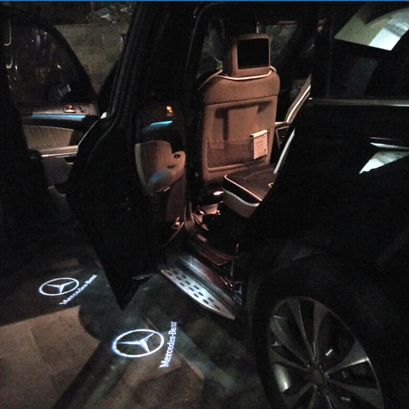 Aplicable a Mercedes-Benz Clase S/importado Clase C año V260L lámpara de bienvenida lámpara de pie LED lámpara de láser lámpara de puerta lámpara de proyección image 4