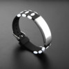 Fashionable bracelet, nail sequins suitable for men and women, jewelry engraved stainless steel PVC, simple and elegant design, Korean style, South Korea
