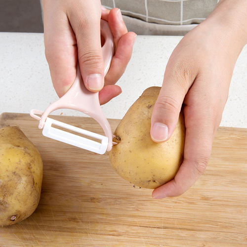 T2628 Ceramic Fruit Peeling Knife Kitchen Multi-Function Planer Household Peeling Apple Peeling Knife Potato Peeler