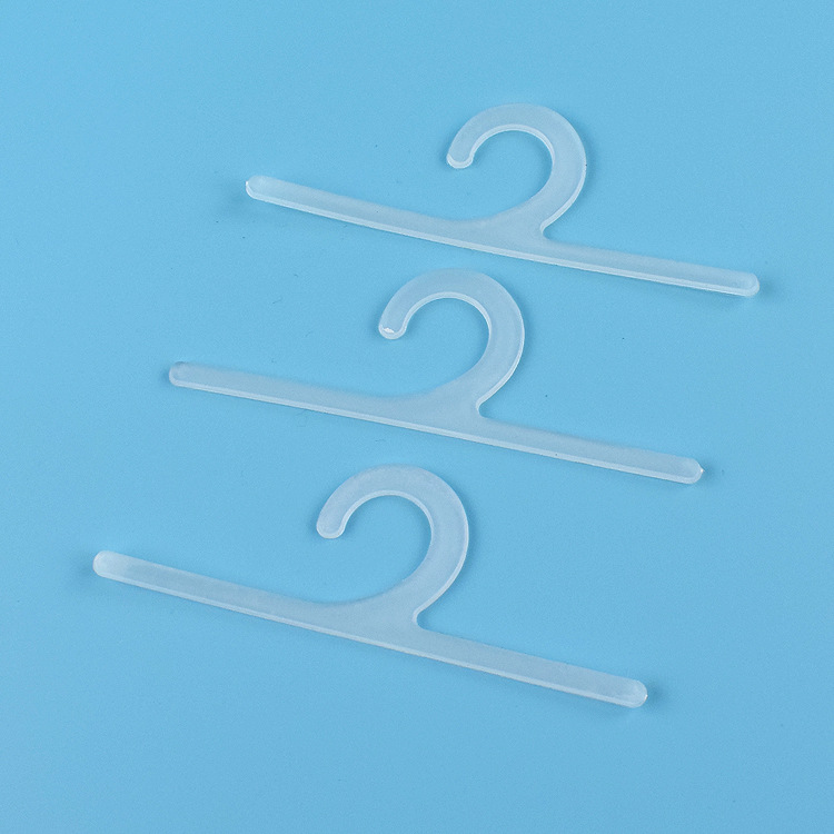 塑料挂钩 胶袋挂钩 透明塑料勾子 塑料袋展示挂钩 12.4x4.2cm