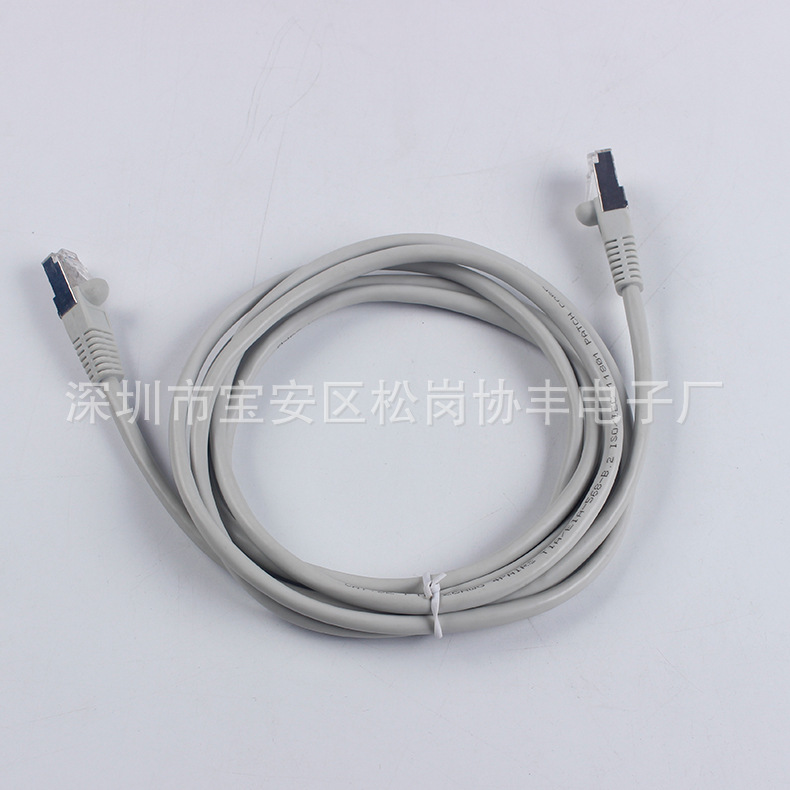 厂家销售 CAT5E网络跳线带帽 松岗协丰网络线 1038-net-0041