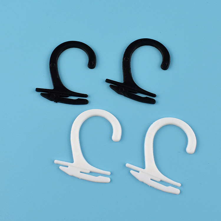 塑料卡纸小吊钩 塑料袜钩 塑料小挂钩 袜子挂钩 4.8x3.3cm