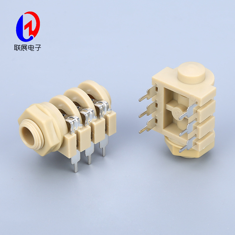 厂家供应音响插座6.35系列麦克风插座CK-6.35-635S话筒插口咪座