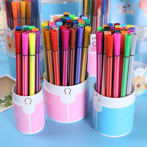 Washable 12 colors 36 watercolor pens wholesale primary school stationery set children's school supplies color pens oil pastels