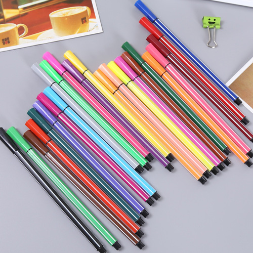 Washable 12 colors 36 watercolor pens wholesale primary school stationery set children's school supplies color pens oil pastels