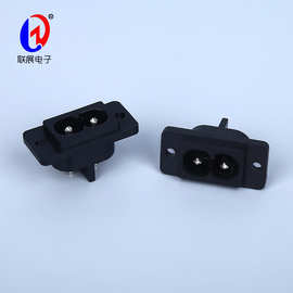厂家专业生产AC电源插座AC004插座音响两孔插座 电源八字两芯插座