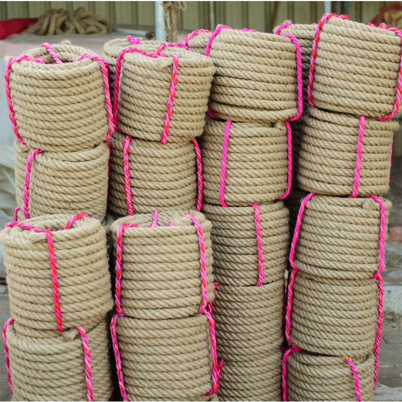 Фабричная верёвка из конопли оптом для DIY, толстая и тонкая связка, жёлтая верёвка для кошачьей когтеточки/системы для лазанья, освещающая верёвка, речной шнур, большой рулон