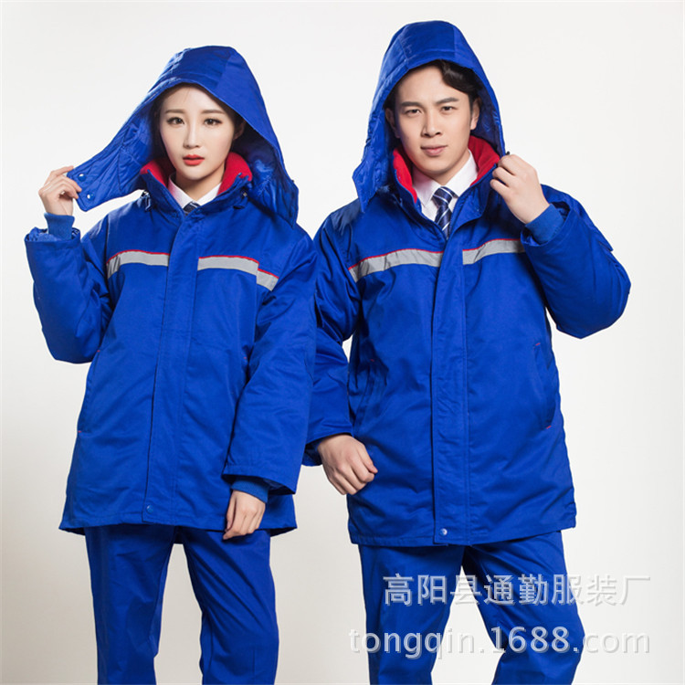 防静电棉衣加油站加气站中石化中石油新能源化工冬季加厚棉服上衣