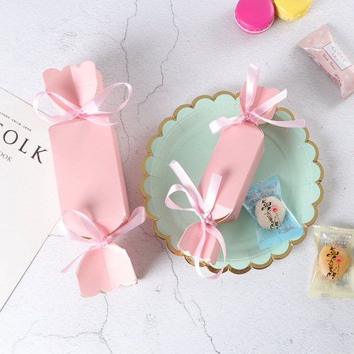 Creative wedding supplies vase fish tail fruit wedding candy box high-end double-head packaging candy paper box wholesale