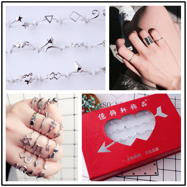 Fashionable quality trend platinum ring
