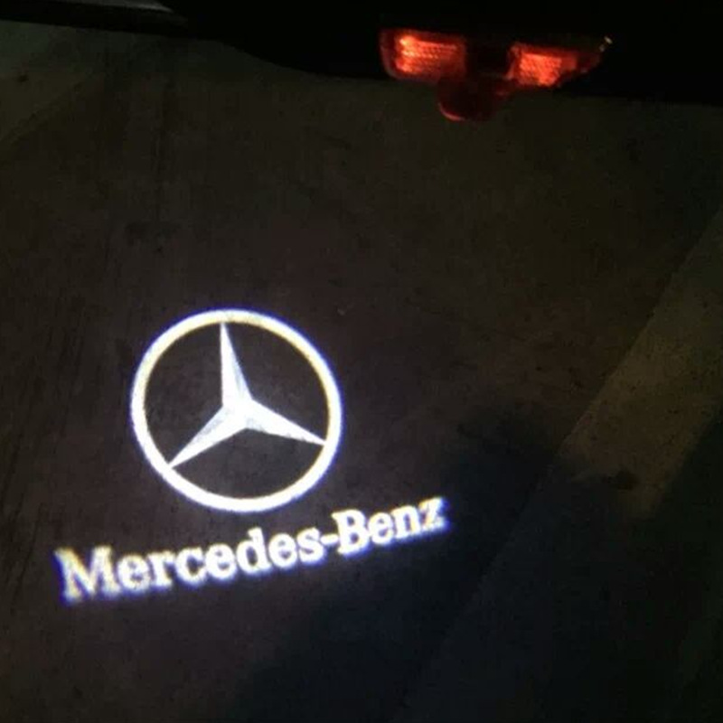 Aplicable Mercedes-Benz Luz de bienvenida CLA/CLS/CLK Clase puerta luz láser lámpara de proyección faro insignia del coche de luz LED