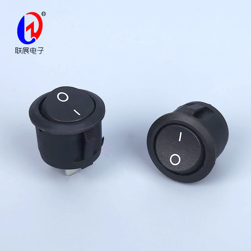 厂家供应船型开关电源开关 翘板开关圆形船型开关一开一关